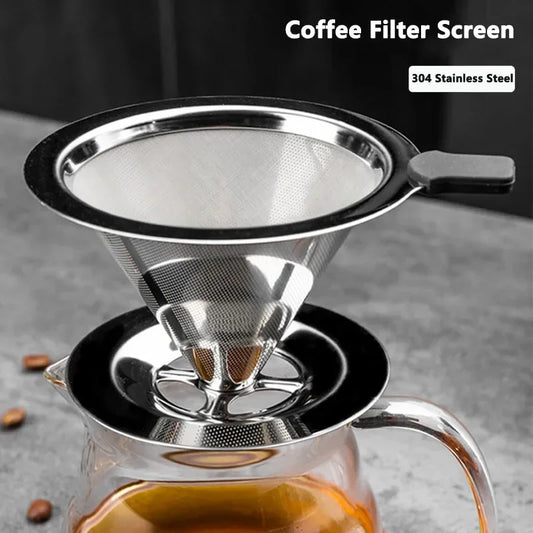 Coffee Filter - Stainless Steel, Reusable, Pour Over - Coffee Dripper