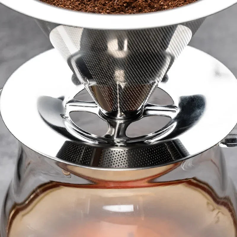 Coffee Filter - Stainless Steel, Reusable, Pour Over - Coffee Dripper