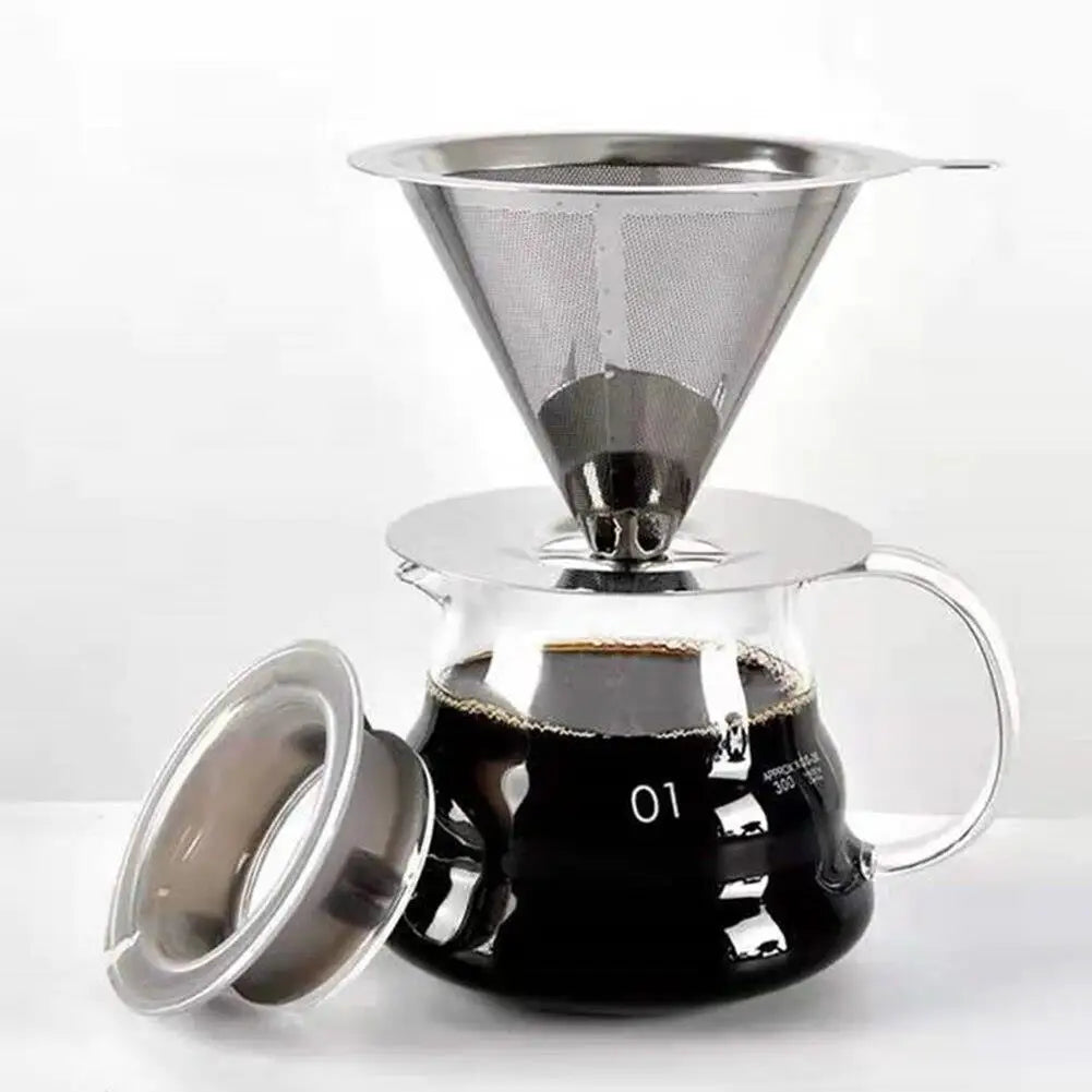 Coffee Filter - Stainless Steel, Reusable, Pour Over - Coffee Dripper